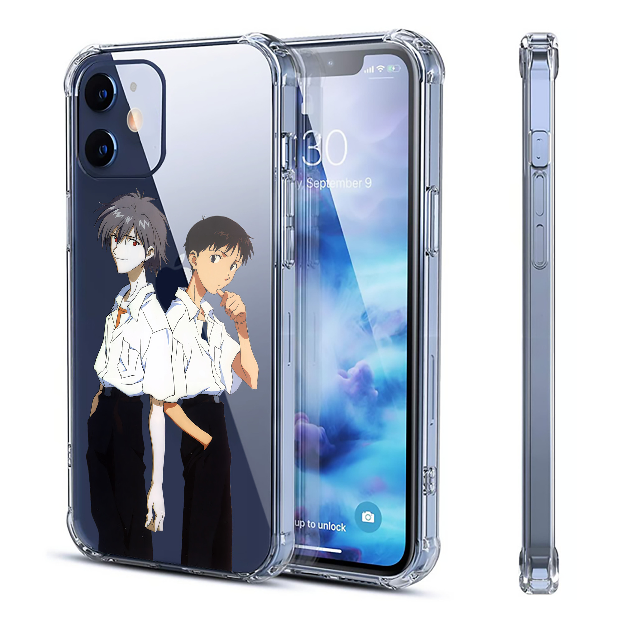 （画像用） EVA 新世紀エヴァンゲリオン 【iPhone 12シリーズ対応】透明スマホケース（クリアソフトケース）
